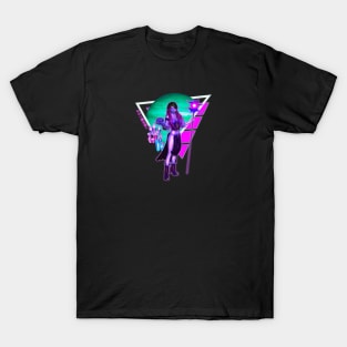 Neon Mage Vaporwave Aesthetic Synthwave T-Shirt